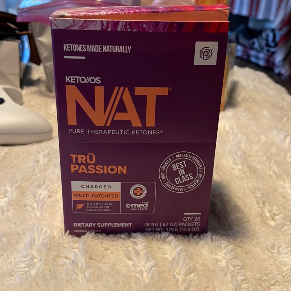 Keto/ OS.  Tru passion charged- 19 individual packets